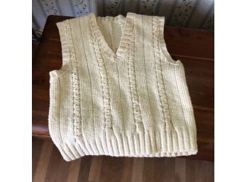 Handknit Wool Sweater Vest