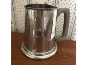 Engraved Silver Plate Commemorative Cup
