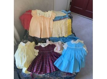 Lot Of Vintage Baby Girl Dresses