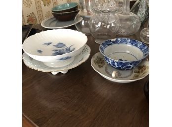 Assorted Vintage And Antique Bowls And Dishes