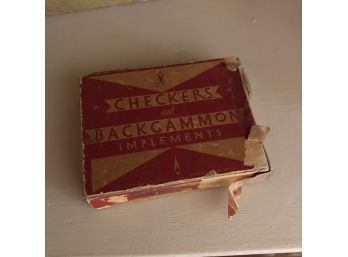 Vintage Box Of Checkers