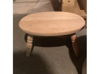 Small Unfinished Wood Stool