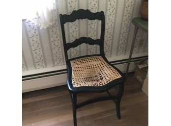 Vintage Cane Seat Chairs - Set Of 4 - As Is