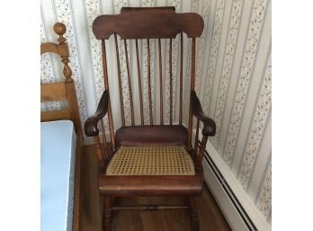 Rocking Chair With Cane Seat