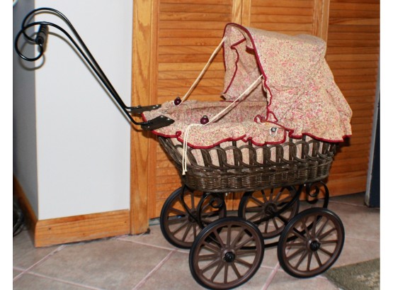 Vintage Baby Carriage Doll Stroller