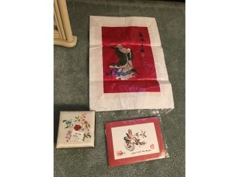 Hong Kong Silk, Decorative Box And Proverb Print
