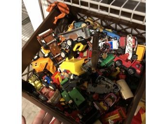 Crate Of Toy Cars: Hot Wheels And Matchbox