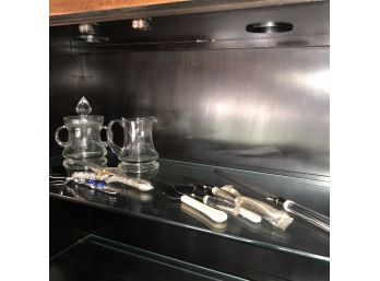 China Cabinet Lot No. 4: Glassware And Serving Utensils