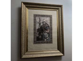 The White Wolf Framed Painting