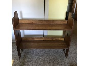 Vintage Low Profile Two-shelf Bookcase