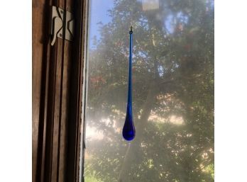 Blue Glass Window Hanging