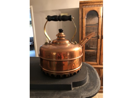 Vintage Simplex Guaranteed Solid Copper Tea Kettle Made In England