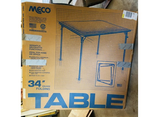 Meco 34' Square Folding Table