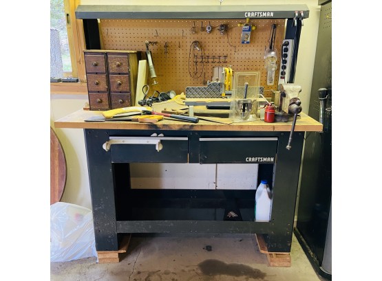 Craftsman Workbench And Contents