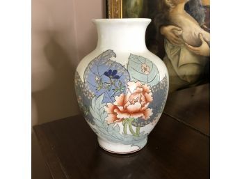 Vintage Painted Floral Vase