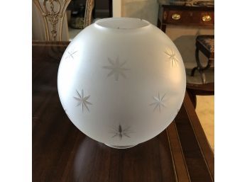 Vintage Glass Globe Lamp Shade