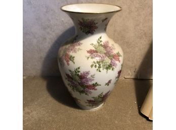 Ceramic Vase With Lilacs 16'