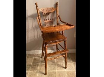 Vintage Oak High Chair