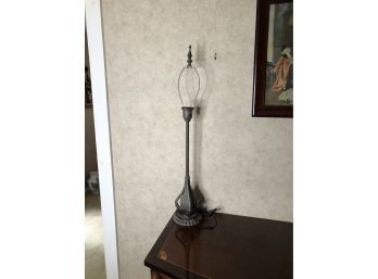Lamp Base With Harp And Finial