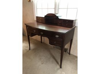 Vintage Bow Front Writing Desk