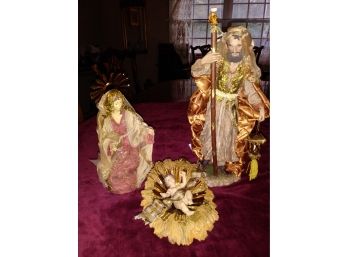 Dept. 56 Christmas Nativity Joseph, Mary, Baby Jesus Set