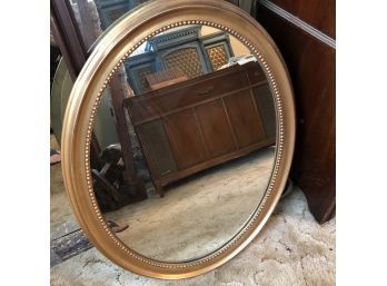 Gold Framed Oval Mirror 32'