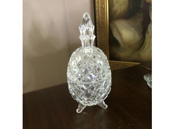 Crystal Pineapple Dish With Lid