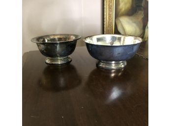 Pair Of Silver Plate Bowls: Gorham And Poole