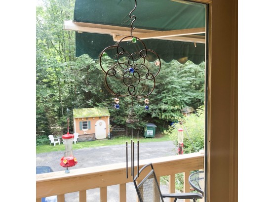 Decorative Chimes With Metal Flower