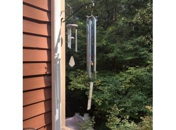 Pair Of Wind Chimes: Stone And Bronze