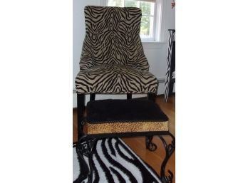 Animal Print Chair And Ottoman No. 2