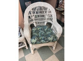 Wicker Chair With Cushion No. 2