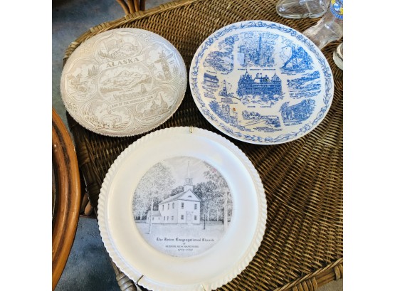 Trio Of Vintage Plates