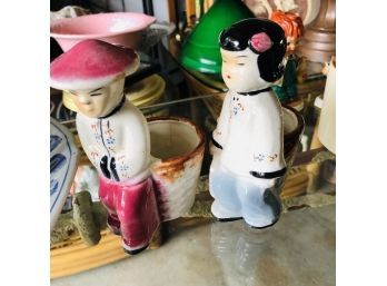 Vintage Ceramic Figures Made In Occupied Japan