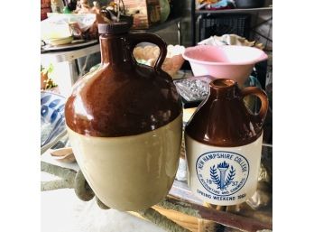 Laird & Co. And NH College Jugs