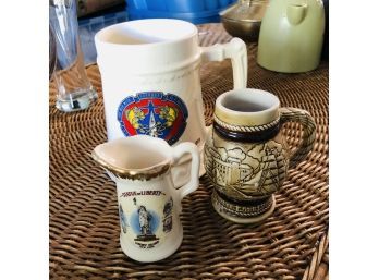 Stein And Souvenir Cup Lot