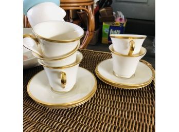 Lenox Cups And Saucers 'Eternal' Dimension Collection