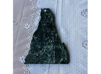 Piece Of Green Marble Shaped Like New Hampshire (or Vermont, If You Prefer)