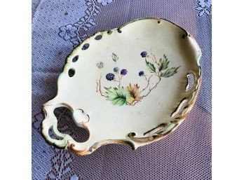 Vintage Footed Oval Platter