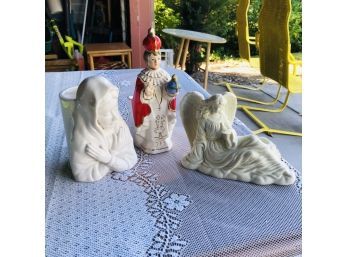Assorted Ceramic Religious Figures: MarshallCraft, Royal Imports