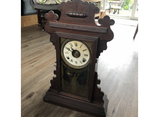 Antique Forestville Connecticut Mantle Clock With Key