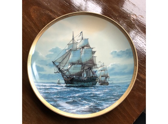 Tom Freeman America's Greatest Sailing Ships Plate Collection 'Bonhomme Richard'