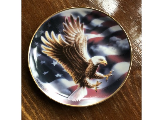 Franklin Mint Limited Edition The American Eagle Collector Plate By Ronald Van Ruyckevelt
