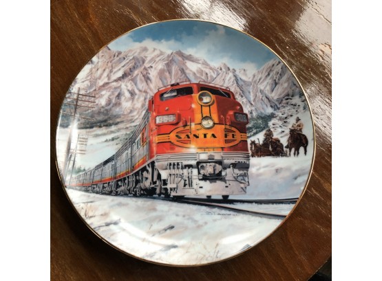 'Traveling In Style' Collector Plate By J.B. Deneen Classic American Trains
