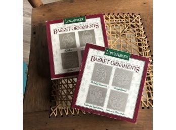 Longaberger Basket Ornaments - 2 Boxed Sets