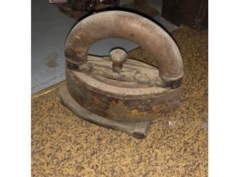 Antique Iron And Iron Rest