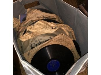 Victrola Record Box Lot