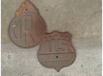 Pair Of Boiler Plates 'NRC' And 'US'