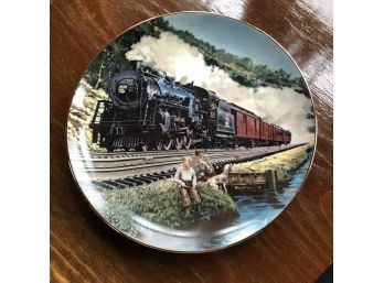 'Homeward Bound' Collector Plate By J.B. Deneen Classic American Trains