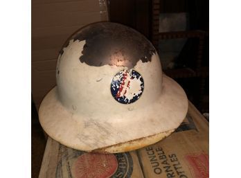 WWII US Air Raid Wardens Helmet No. 2